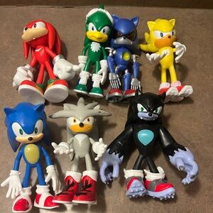 Set of 7 characters from Sonic the Hedgehog